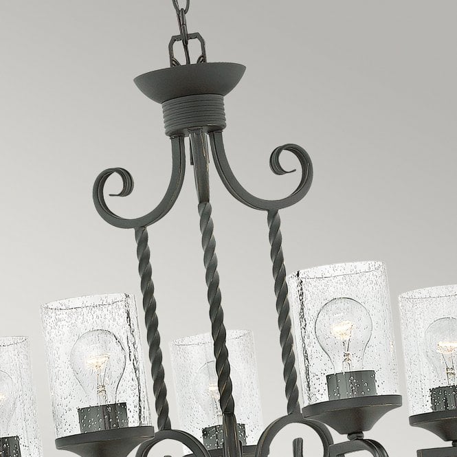 Casa 5 Light Chandelier Olde Black
