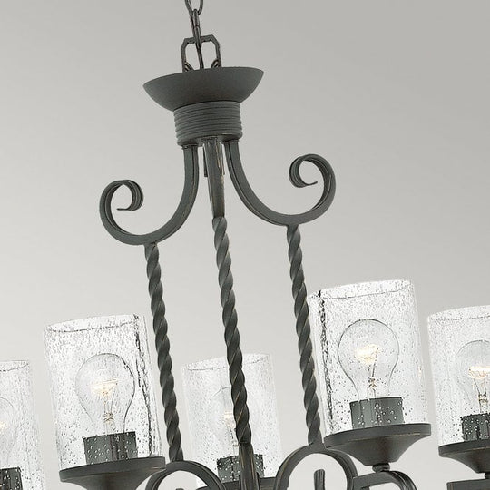 Casa 5 Light Chandelier Olde Black