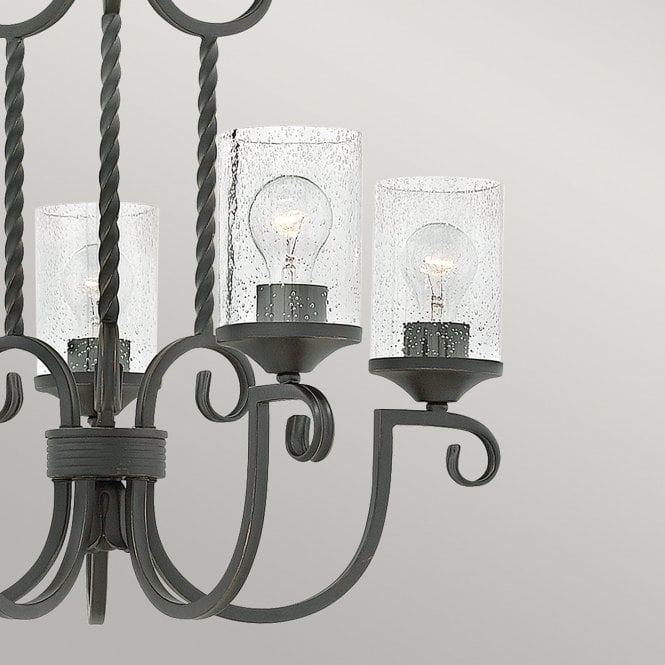 Casa 5 Light Chandelier Olde Black