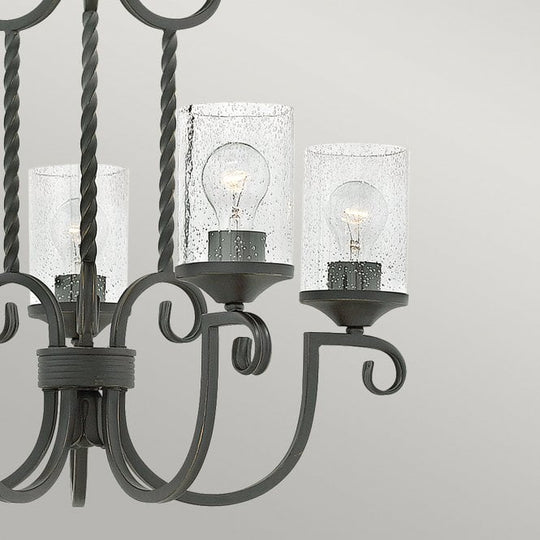 Casa 5 Light Chandelier Olde Black