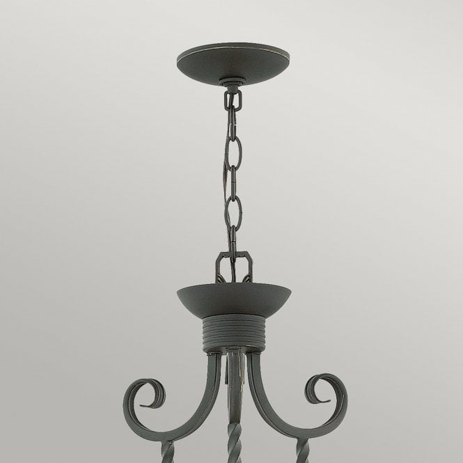 Casa 5 Light Chandelier Olde Black