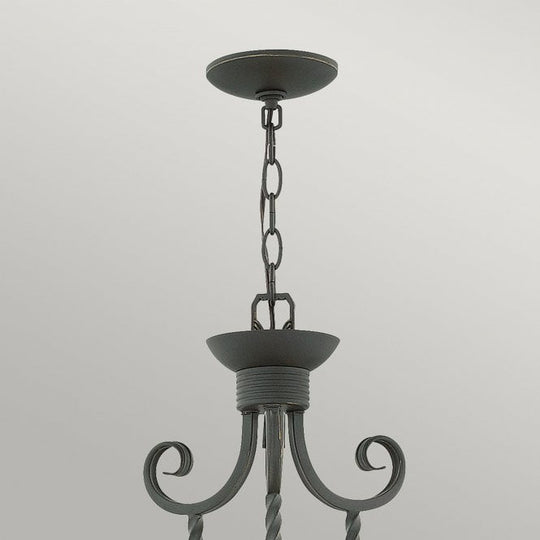 Casa 5 Light Chandelier Olde Black
