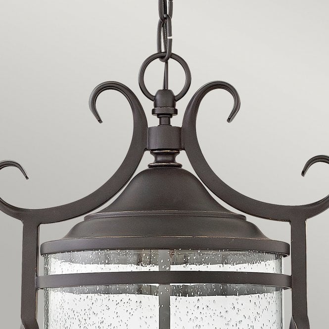 Casa 3 Light Chain Lantern Olde Black