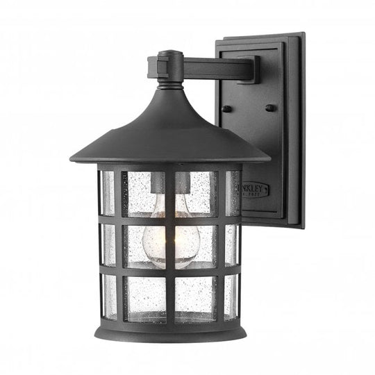 Freeport 1lt Medium Wall Lantern  Textured Black