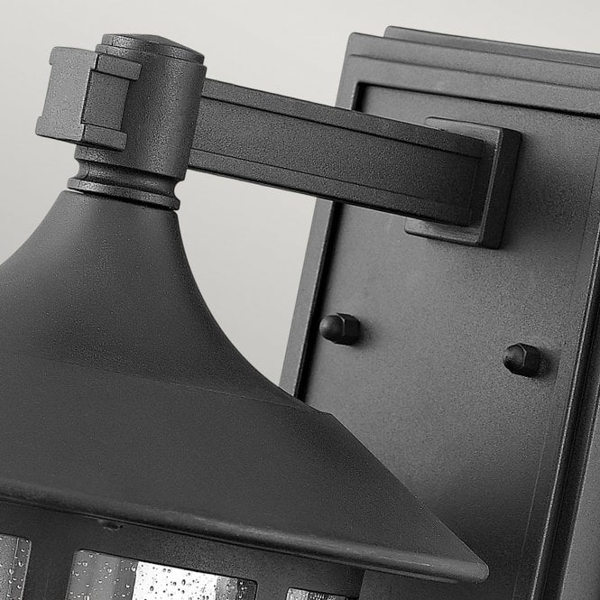 Freeport 1lt Medium Wall Lantern  Textured Black
