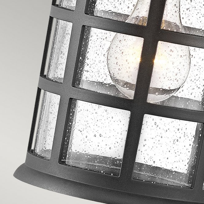 Freeport 1lt Medium Wall Lantern  Textured Black
