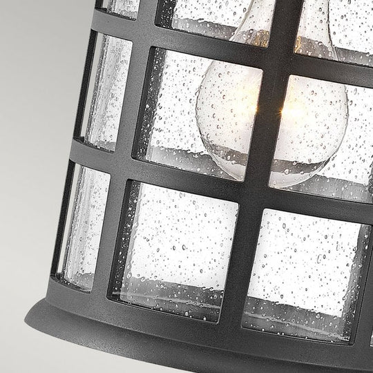Freeport 1lt Medium Wall Lantern  Textured Black