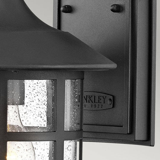 Freeport 1lt Medium Wall Lantern  Textured Black