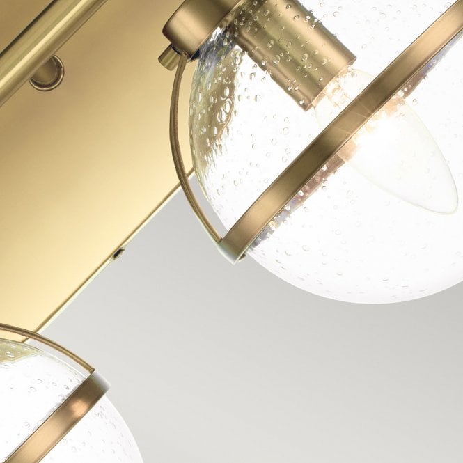 Hollis 2 Light Wall Light Heritage Brass