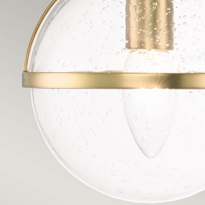 Hollis 3 Light Wall Light Heritage Brass