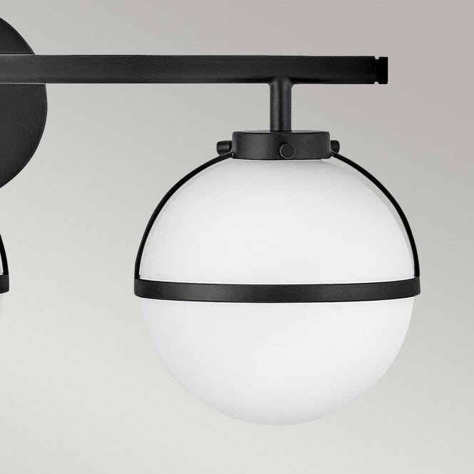Hollis 3 Light Wall Light Black