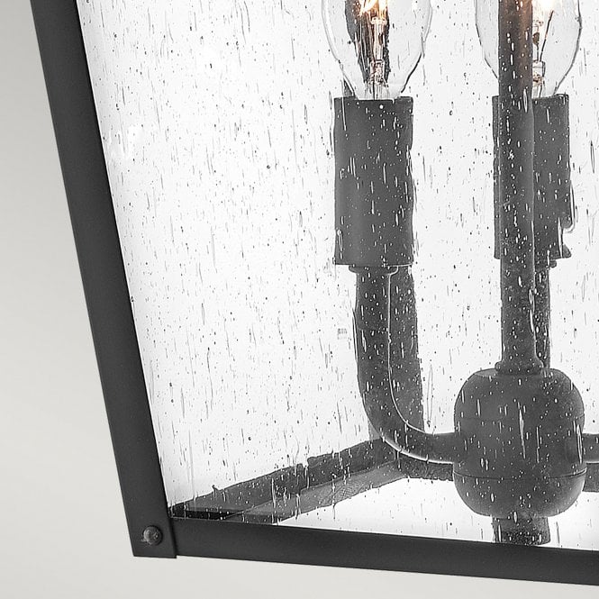 Huntersfield 3 Light Large Wall Lantern Black
