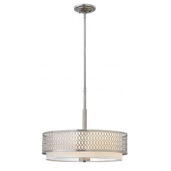 Jules 3 Light Pendant / Semi-Flush Brushed Nickel