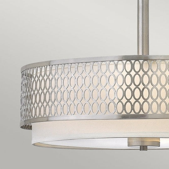 Jules 3 Light Pendant / Semi-Flush Brushed Nickel