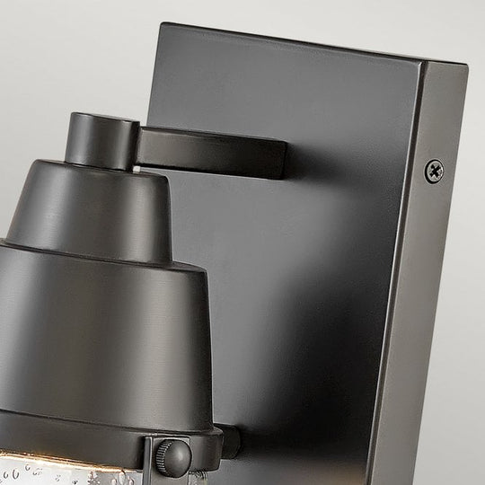 Miles 1 Light Wall Lantern Black