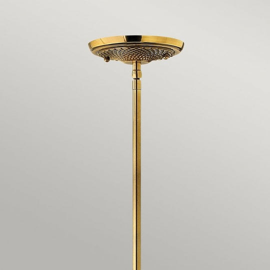 Plantation 1 Light Pendant Burnished Brass