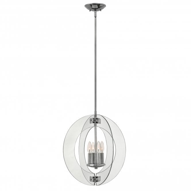 Solstice 4 Light Pendant Chandelier Polished Chrome