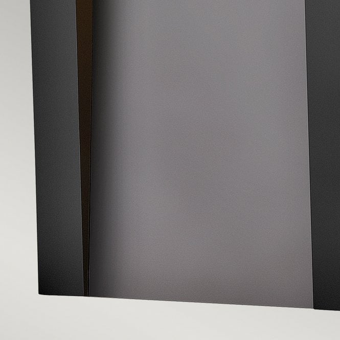 Taper LED Wall Lantern Textured Black