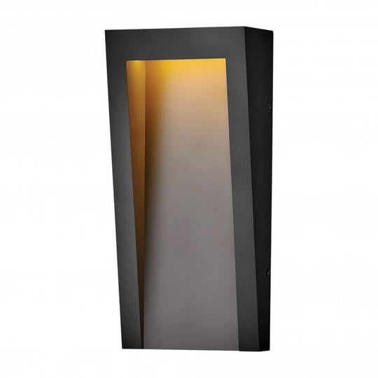 Taper LED Wall Lantern Textured Black