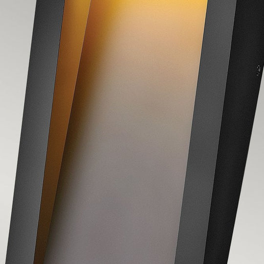 Taper LED Wall Lantern Textured Black