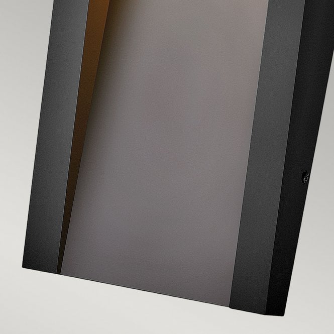Taper LED Wall Lantern Textured Black