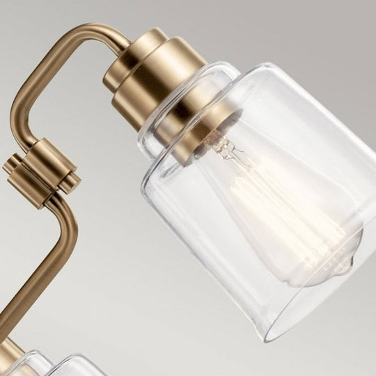 Aivian 3 Light Chandelier Weathered Brass