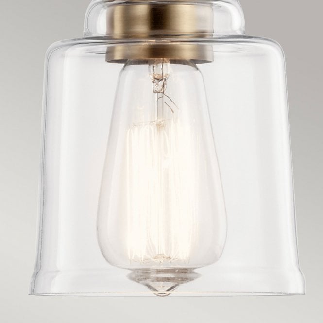 Aivian 1 Light Pendant Weathered Brass