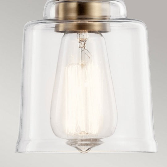 Aivian 1 Light Pendant Weathered Brass