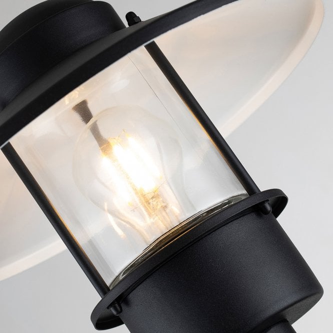 Klampenborg 1 Light Bollard - Black