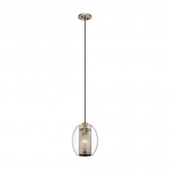 Asher 1 Light Mini Pendant Antique Pewter