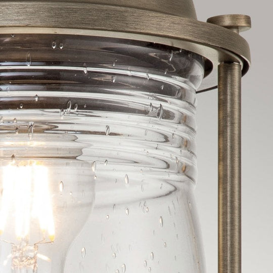Ashland Bay 1 Light Medium Pedestal Lantern Burnished Bronze