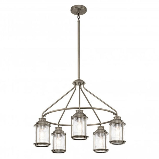 Ashland Bay 5 Light Outdoor Chandelier  Burnished Bronze