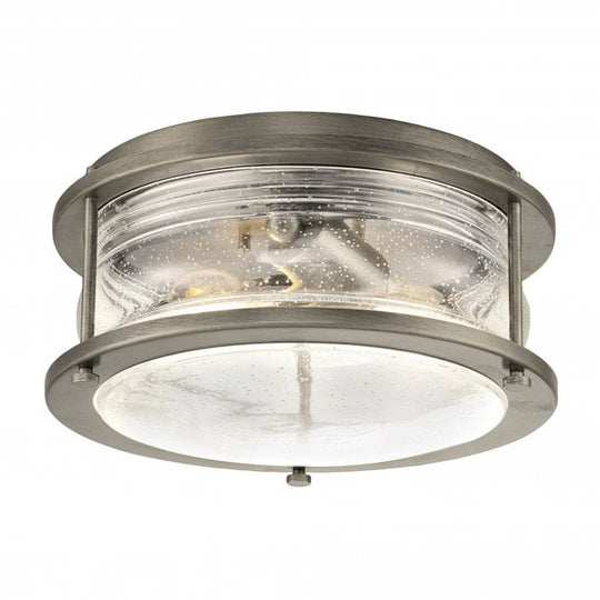 Ashland Bay 2 Light Outdoor Ceiling Flush Burnished Bronze