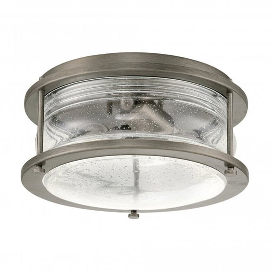 Ashland Bay 2 Light Outdoor Ceiling Flush Burnished Bronze