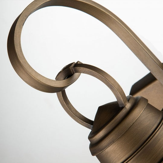 Bridgepoint 1 Light Small Wall Lantern Natural Brass