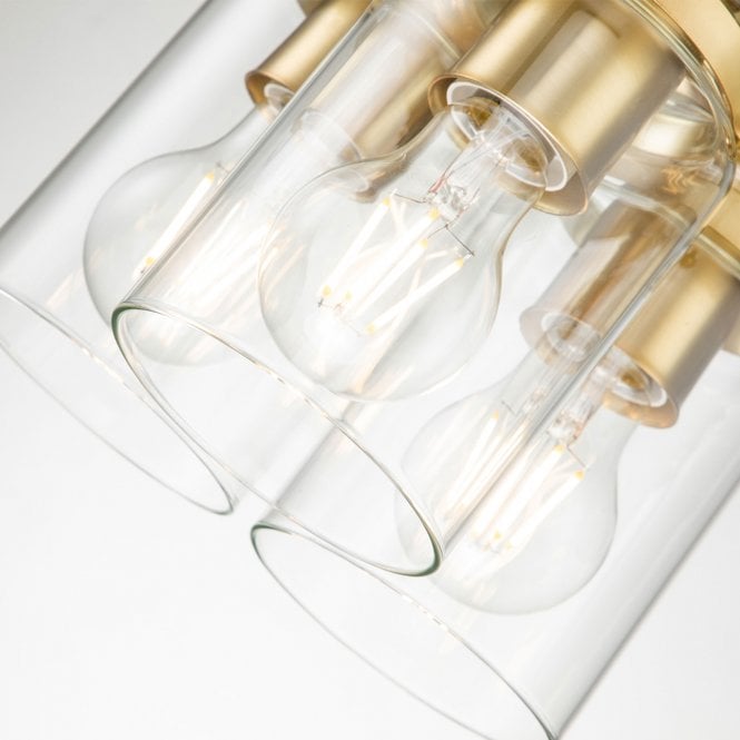 Brinley 3 Light Pendant Brushed Brass