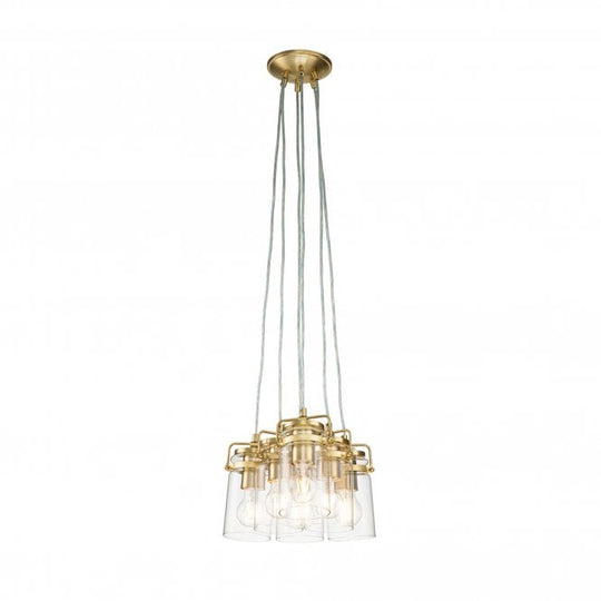 Brinley 6 Light Pendant Brushed Brass