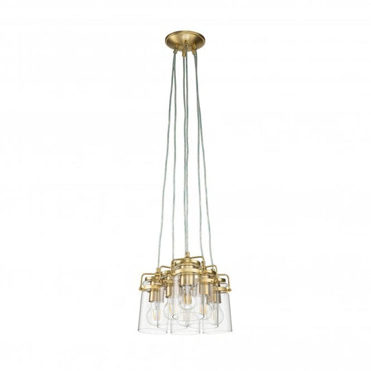 Brinley 6 Light Pendant Brushed Brass