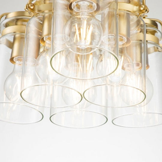 Brinley 6 Light Pendant Brushed Brass