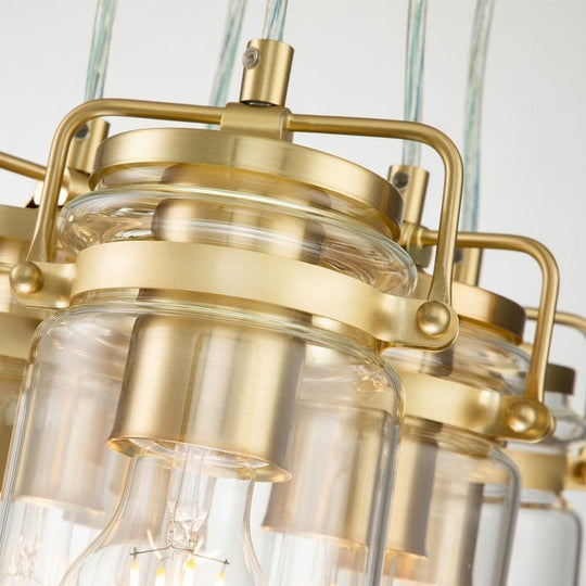 Brinley 6 Light Pendant Brushed Brass