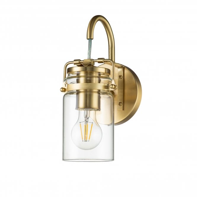 Brinley 3 Light Flush Mount Brushed Brass