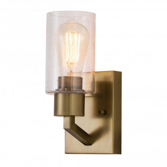 Deryn 1 Light Wall Light Natural Brass