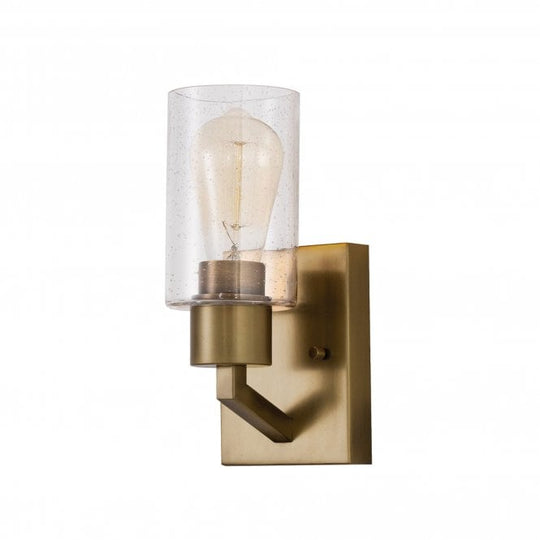 Deryn 1 Light Wall Light Natural Brass