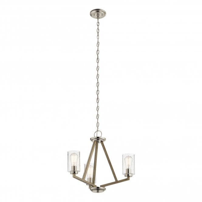 Deryn 3 Light Chandelier Distressed Antique Grey