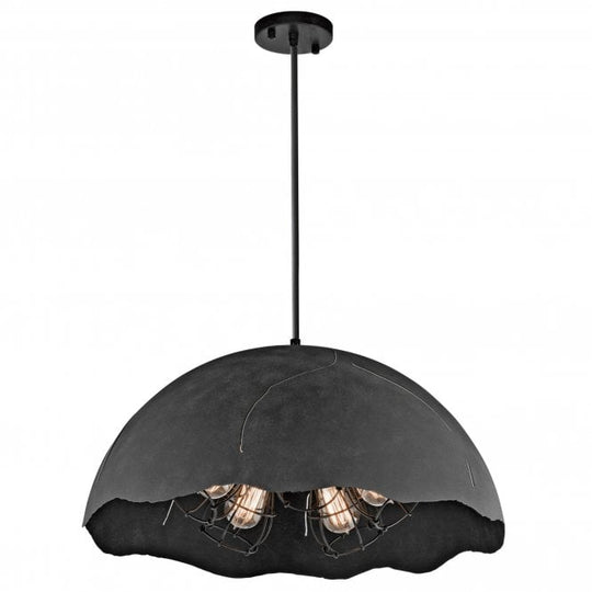Fracture 5 Light Pendant Weathered Zinc