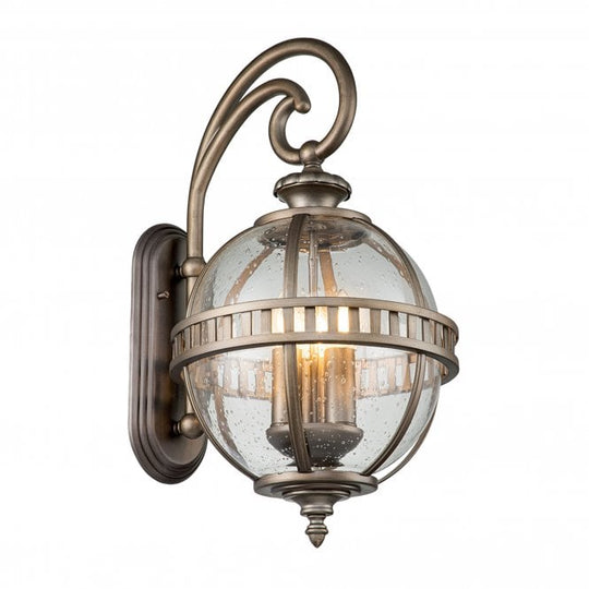 Halleron 3 Light Wall Lantern Burnished Bronze
