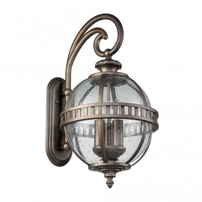 Halleron 3 Light Wall Lantern Burnished Bronze