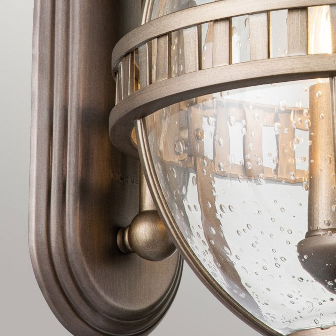 Halleron 3 Light Wall Lantern Burnished Bronze