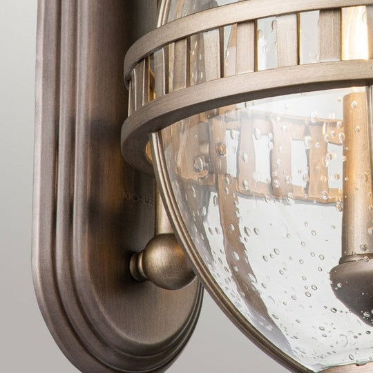 Halleron 3 Light Wall Lantern Burnished Bronze
