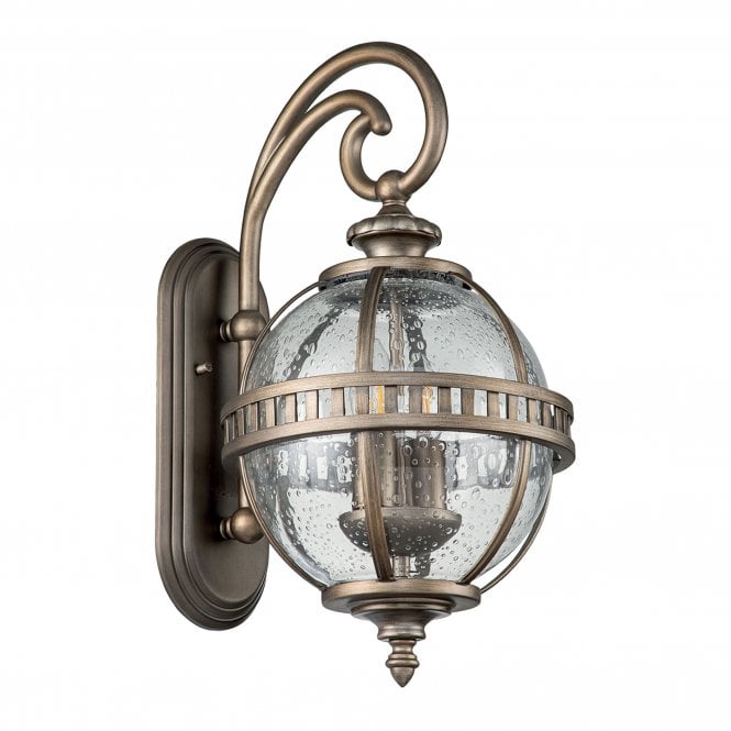 Halleron 2 Light Wall Lantern Burnished Bronze